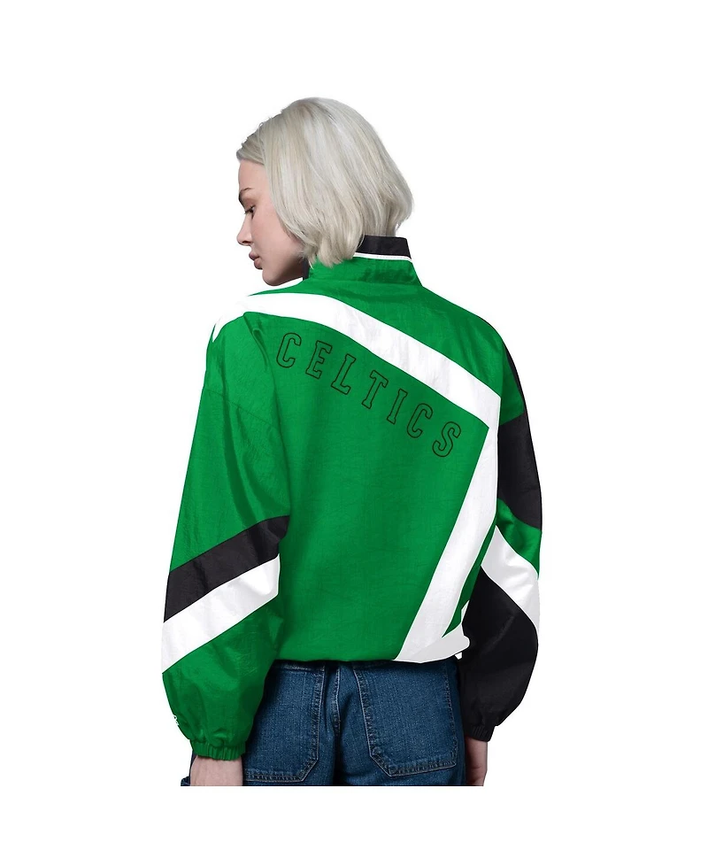 Starter Women's Kelly Green/Black Boston Celtics 1st Quarter Full-Zip Jacket