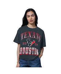 Starter Women's Heather Navy Houston Texans Oversized Hall of Fame T-Shirt