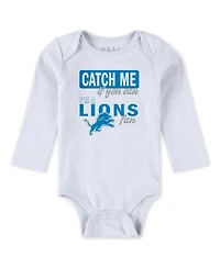 Wear by Erin Andrews Baby Boys and Girls 2-Piece Detroit Lions Turn Me Around Bodysuits Pant Set