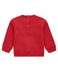 Wear by Erin Andrews Baby Boys and Girls 2-Piece Scarlet San Francisco 49ers Fleece Crewneck Pants Set