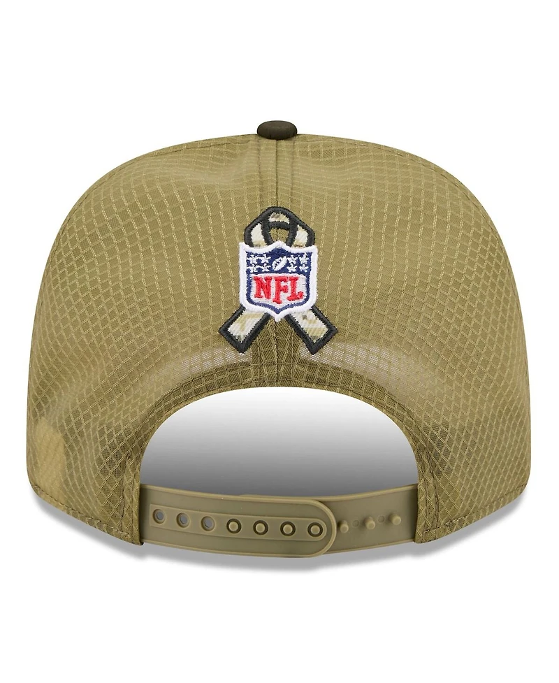 New Era Men's Green Philadelphia Eagles 2025 Salute to Service 9SEVENTY Adjustable Hat