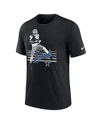 Nike Men's CeeDee Lamb Heather Black Dallas Cowboys Player Graphic T-Shirt
