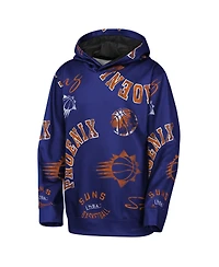 Outerstuff Big Boys and Girls Purple Phoenix Suns Moving Violation Hoodie