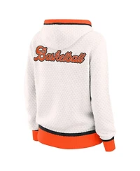 Wear by Erin Andrews Women's Cream Wnba Hooded Sweater