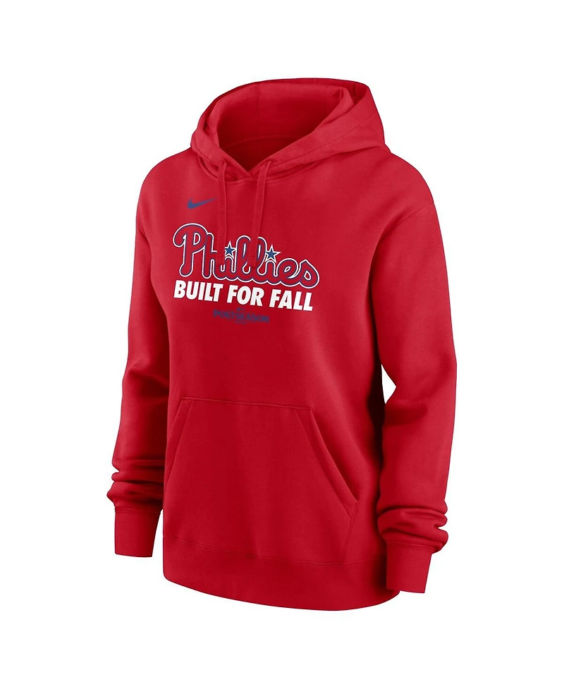 Nike Women's Red Philadelphia Phillies 2025 Mlb Postseason Authentic Collection Therma Hoodie