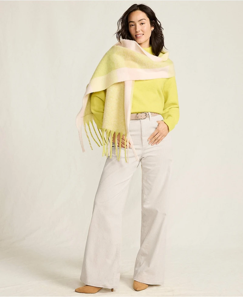 Lands' End Women's High Rise Wide Leg Corduroy Pants