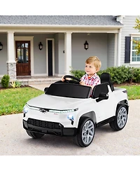 Gymax Ride on Car 12V Licensed Chevrolet Truck Kids' Electric Vehicles Gift for 3+