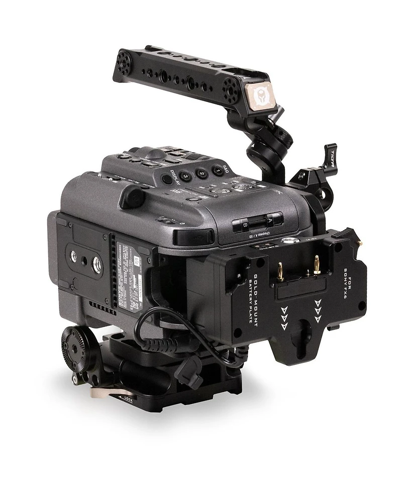 Tilta Vertical Mounting Camera Cage Kit for Sony FX6, Gold Mount