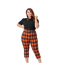 Unique Vintage Plus Rachelle Capri Pants