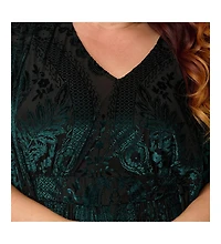 Unique Vintage Plus Size 1970s Sequin Caftan Jumpsuit