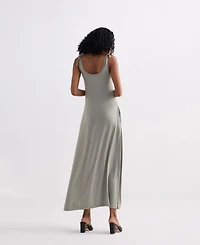 Reistor Women's Maxi Dress with Shoulder Tie-Details