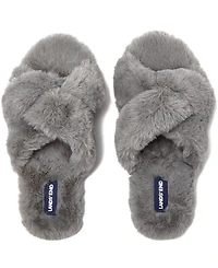 Lands' End Women's Fluffy Slide House Slippers
