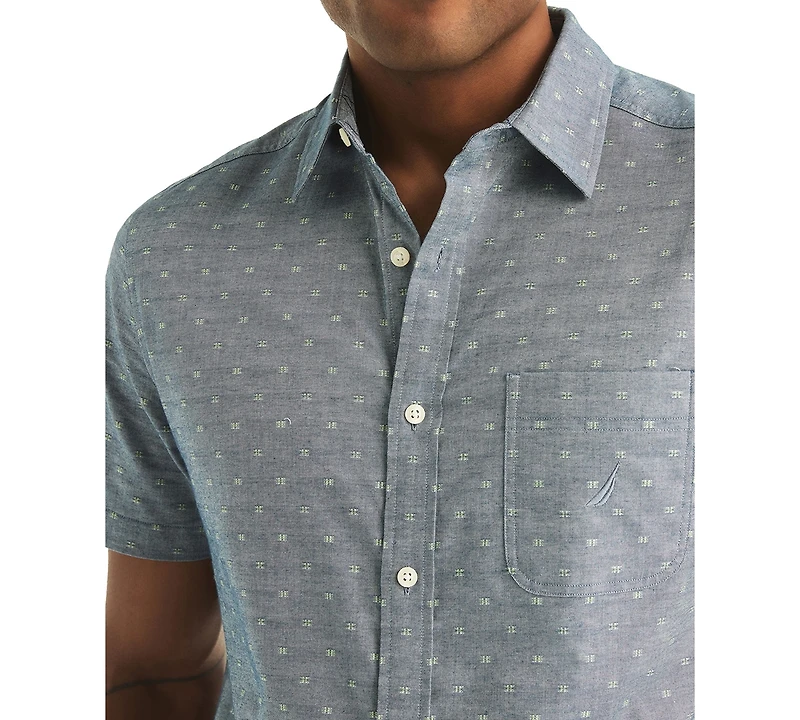 Nautica Men's Printed Short Sleeve Shirt