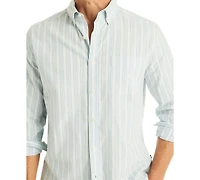 Nautica Men's Printed Long Sleeve Oxford Shirt