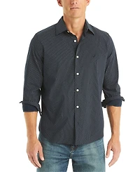 Nautica Men's Printed Long Sleeve Shirt