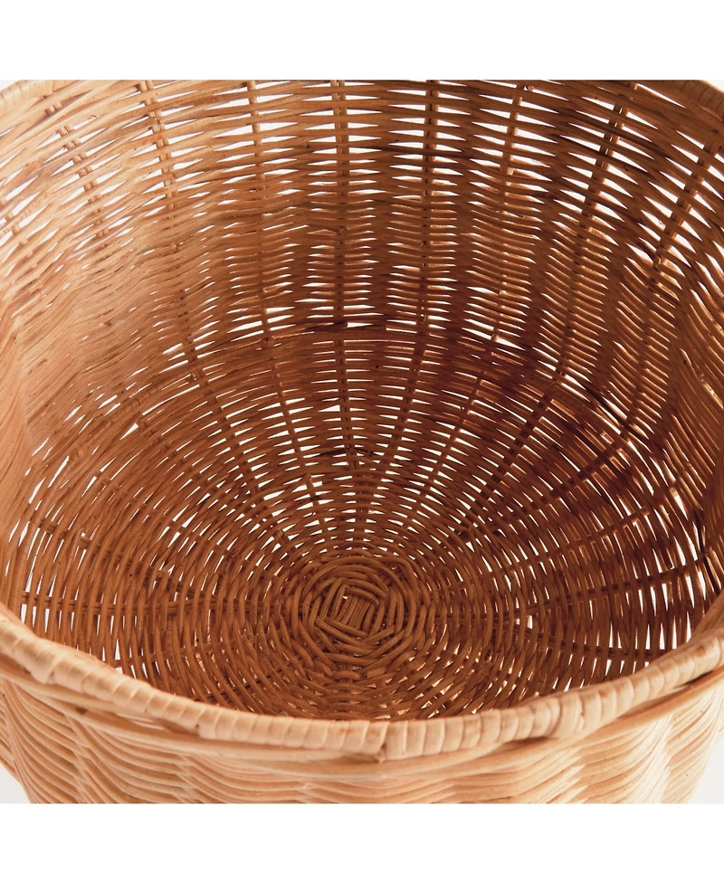 Chesapeake Rattan Footed Urn Wide - Natural