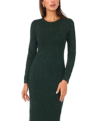 Vince Camuto Women's Ribbed Long Sleeves Midi Dress