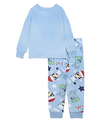 Bluey Boys Toddler 2T-4T 2-Piece Printed Top and Jogger Pants Pajama Set