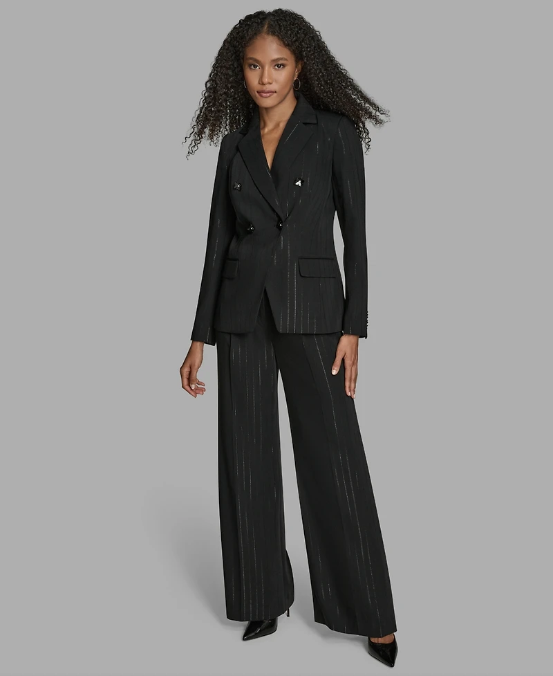 Bcbg Women's Pinstripe Double Breasted Jacket