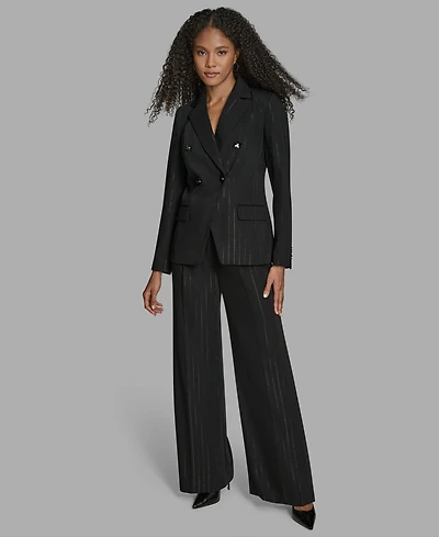 Bcbg Women's Pinstripe Double Breasted Jacket