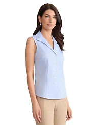 Jones New York Women's Cotton Easy-Care Sleeveless Shirt