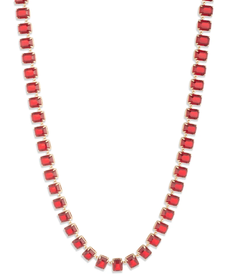 Lauren Ralph Lauren Siam Glass Stone Tennis Collar Necklace