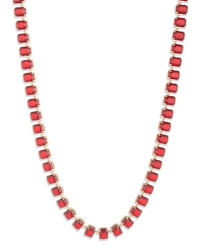 Lauren Ralph Lauren Siam Glass Stone Tennis Collar Necklace