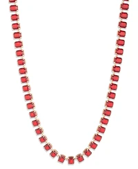 Lauren Ralph Lauren Siam Glass Stone Tennis Collar Necklace