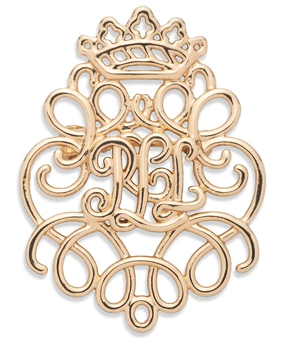 Lauren Ralph Lauren Gold-Tone Polished Scroll Pin