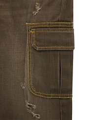 Guess Boys 8-18 Oversize Cargo Yarn Dye Denim Jeans
