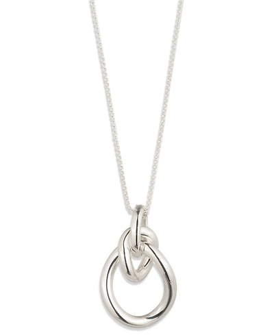 Lauren Ralph Lauren Silver-Tone Slider Pendant Necklace