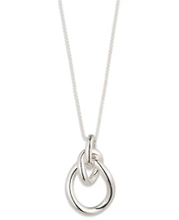 Lauren Ralph Lauren Silver-Tone Slider Pendant Necklace
