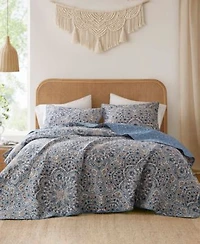 510 Design Valerie Boho Floral Reversible 3 Pc. Quilt Sets