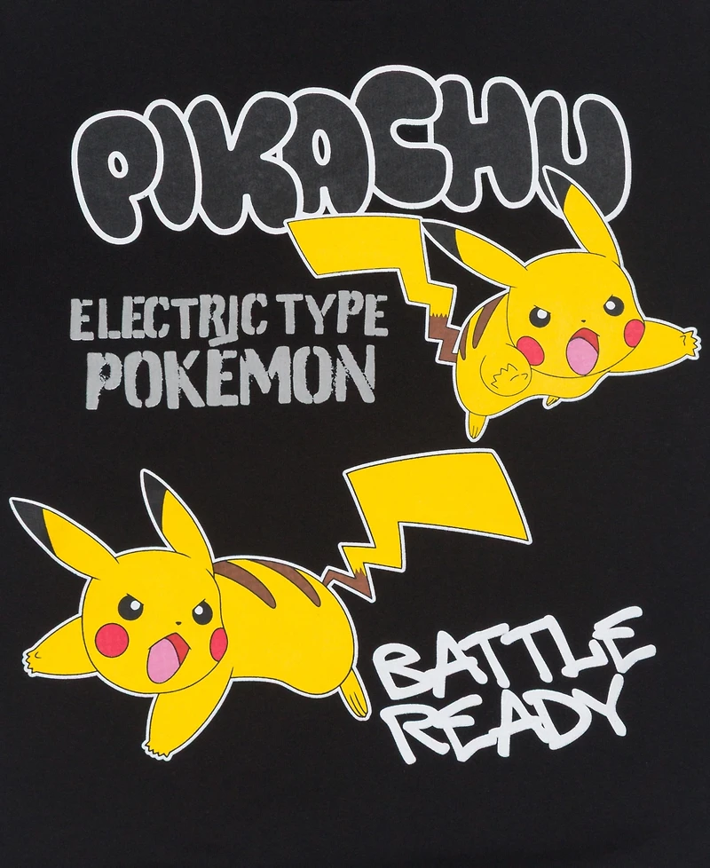 Pokemon Boys 5-20 Graffiti Detail Long Sleeves Hoodie