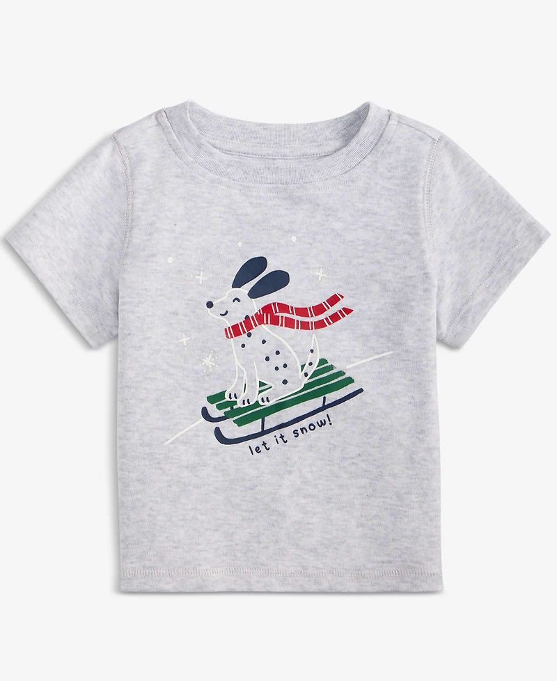 First Impressions Baby Boys Sled Dog Short-Sleeve T-Shirt, Macy's Exclusive