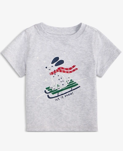 First Impressions Baby Boys Sled Dog Short-Sleeve T-Shirt, Macy's Exclusive