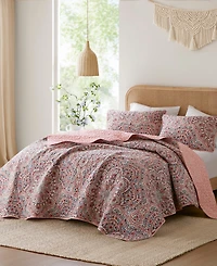 510 Design Valerie Boho Floral Reversible 3-Pc. Quilt Set