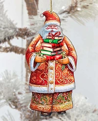 Designocracy Santa's Book Collection Ornament
