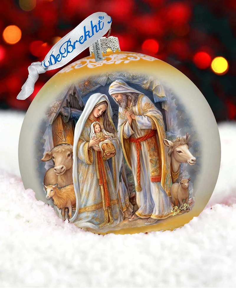G. Debrekht Nativity Chronicles Le Glass Ornament
