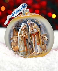 G. Debrekht Nativity Chronicles Le Glass Ornament