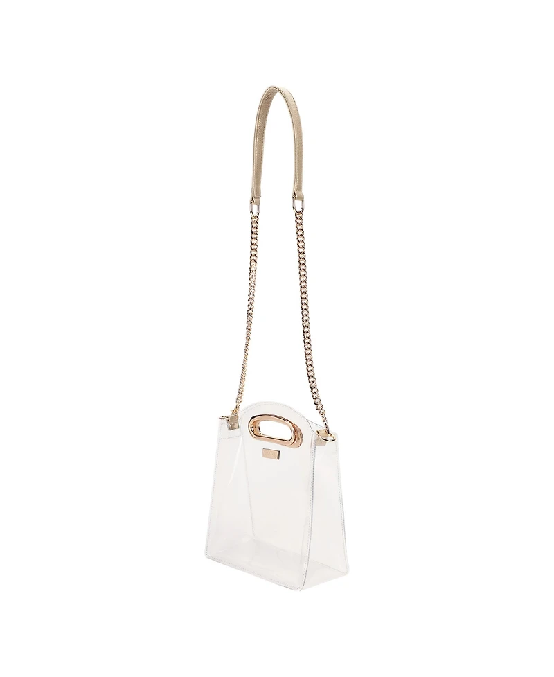 Packed Party Clear Stadium Crossbody Bag Women Fashion Clear Purse or Handbag Trendy Look for Ladies at Work, Travel, and Game Day