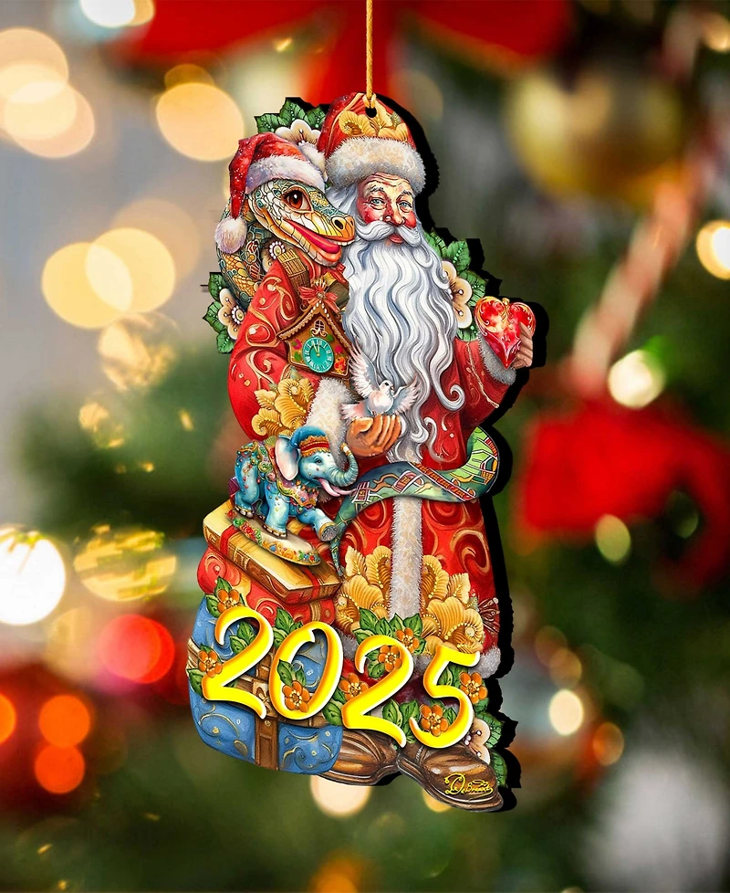 Designocracy 2025 Dated: Santa with Snake Ornament