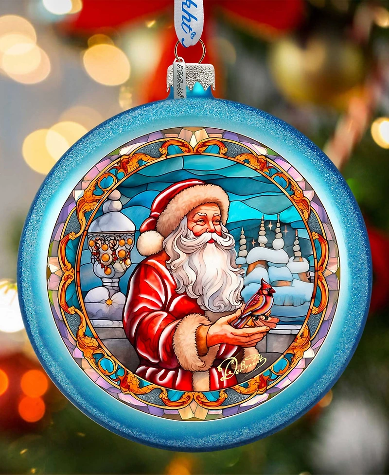 G.Debrekht Santa's Red-Feathered Friend Ornament