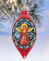 G.Debrekht Angel of Hope Drop Glass Christmas Ornament