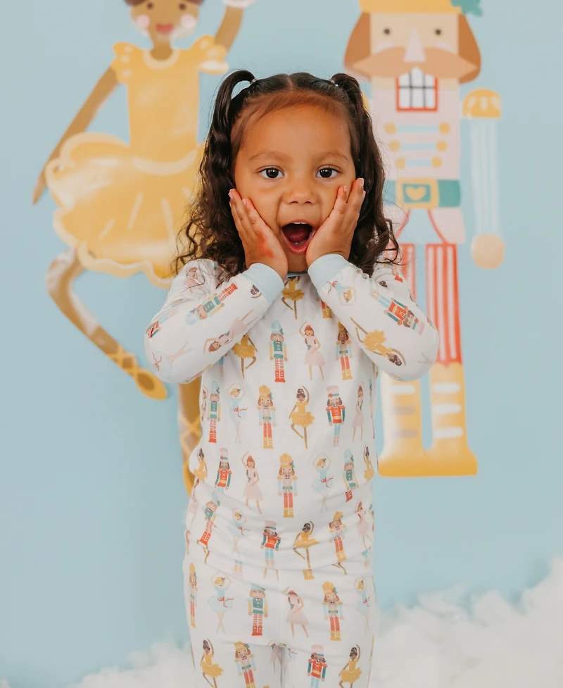 Copper Pearl Baby Girls 2-Piece Juliet Long Sleeve Top and Pants Pajama Set