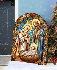 Designocracy Classic Nativity Outdoor Garden Decor