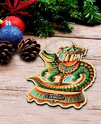 Designocracy Carousel Animals Ornaments, Set of 12