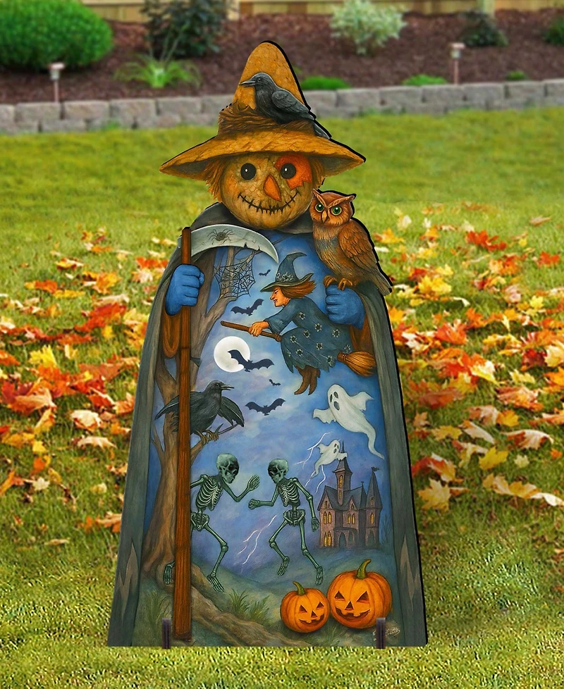 Designocracy Halloween Scarecrow Outdoor Yard Decor