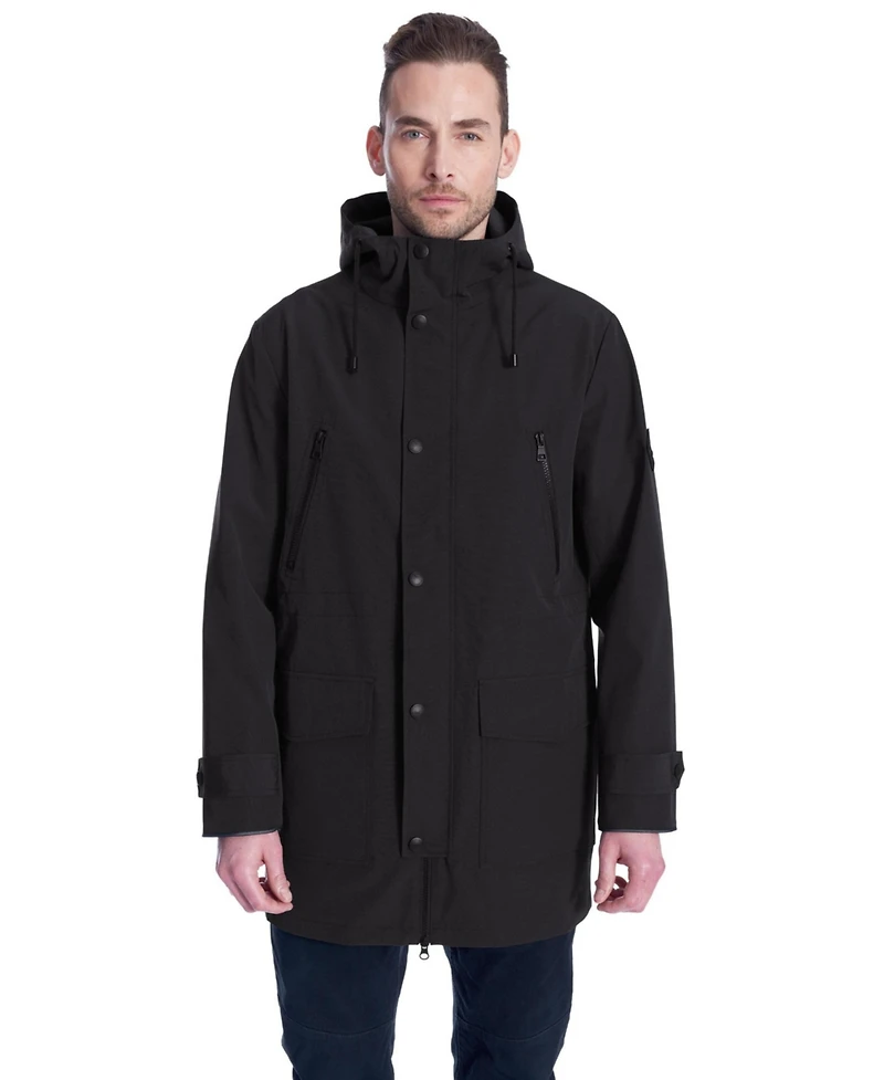 Men'S - Banks | Raincoat Weather Resistant Storm With Drawstring Hood