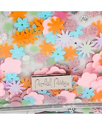 Packed Party Flower Shop Confetti Lunch Bag Cute Small Soft Insulated Lunchbox for Kids School Lunch Box Cooler Can Carry a Water Bottle, Ice Packs fo